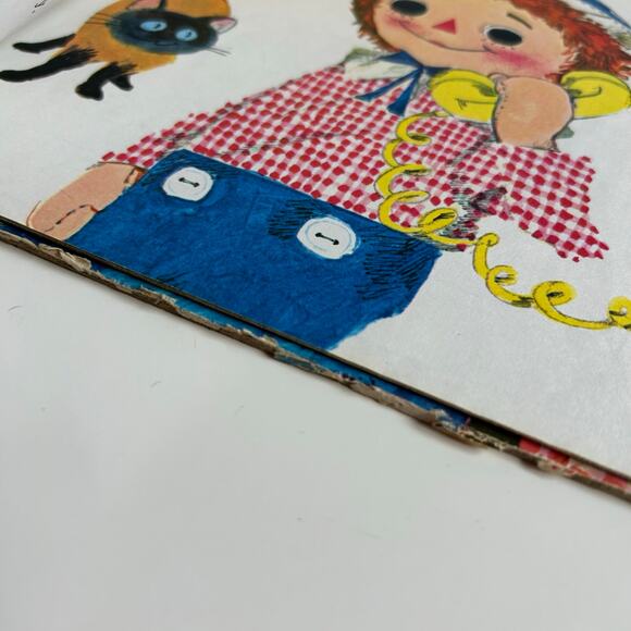 Raggedy Ann Vintage Birthday Bundle Wilton Cake Pan Book Candle Holders - Picture 4 of 9